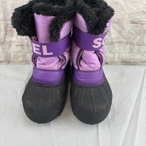 Sorel Girls Toddler 11 Purple Snow Commander Insulated Winter Snow Boots - Picture 5 of 11